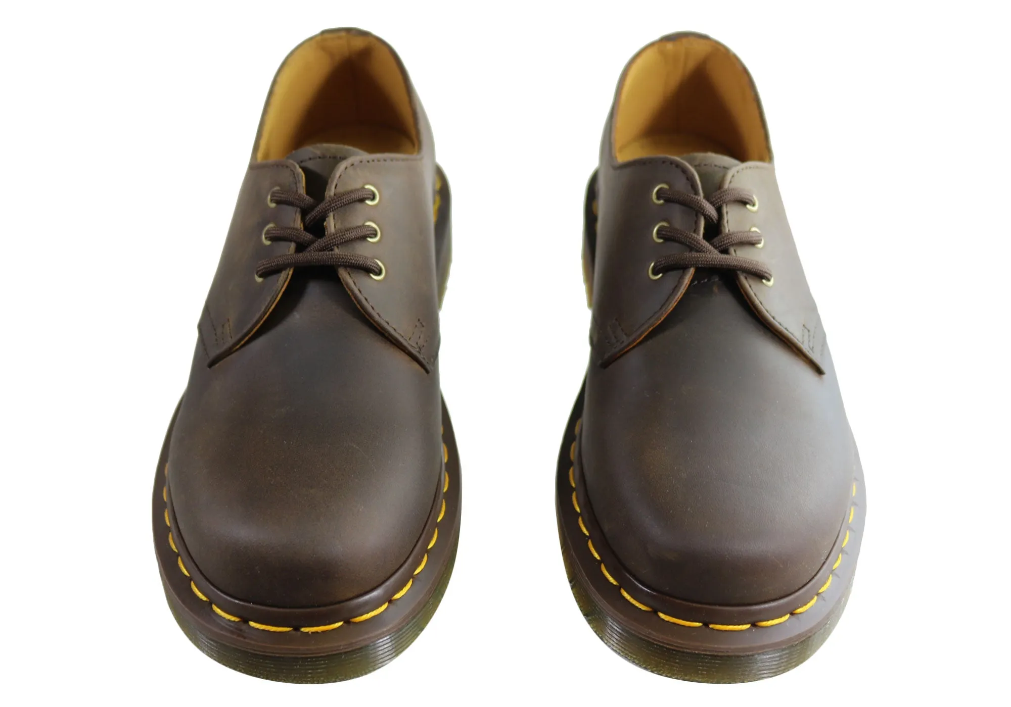 Dr Martens 1461 Gaucho Crazy Horse Chaussures Unisexe Lacets Confortables Dr Martens