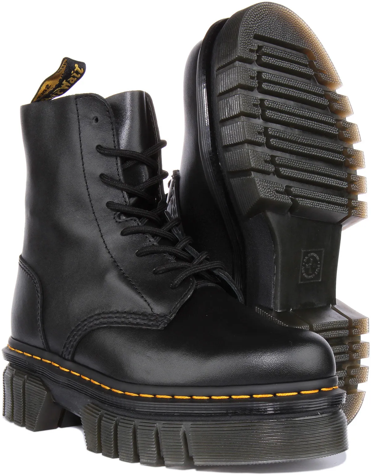 Dr Martens Audrich Bottine à 8 œillets en noir Dr Martens