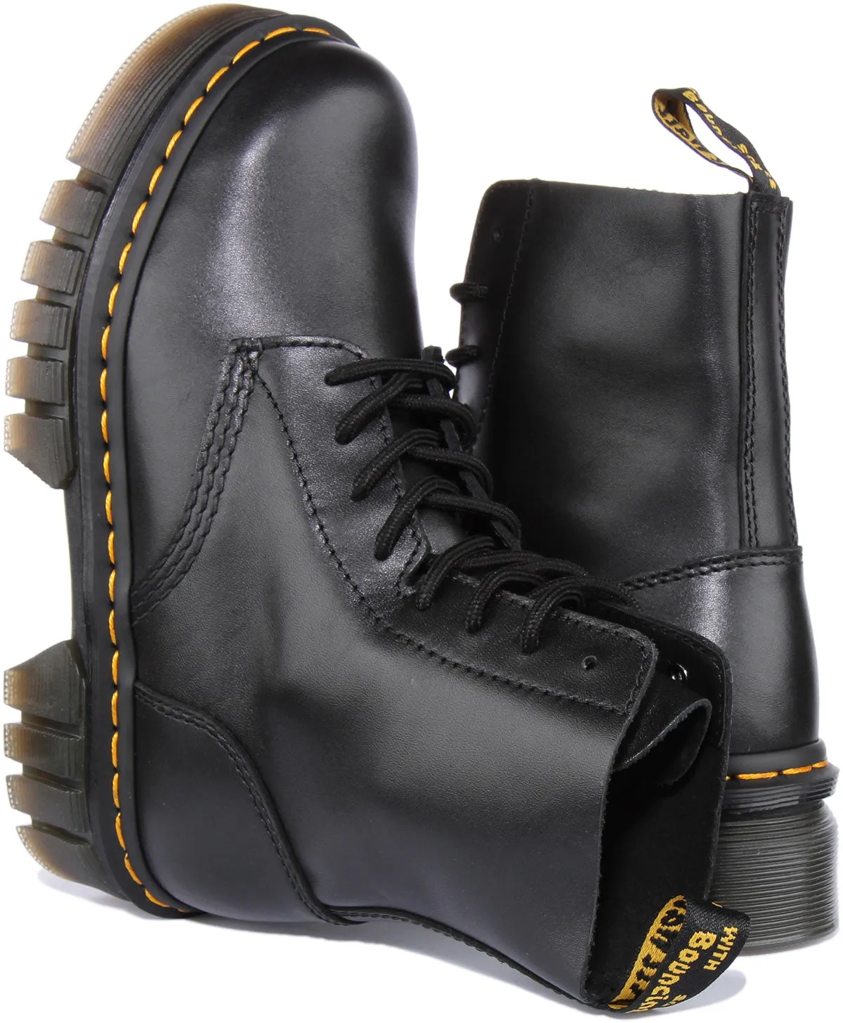 Dr Martens Audrich Bottine à 8 œillets en noir Dr Martens