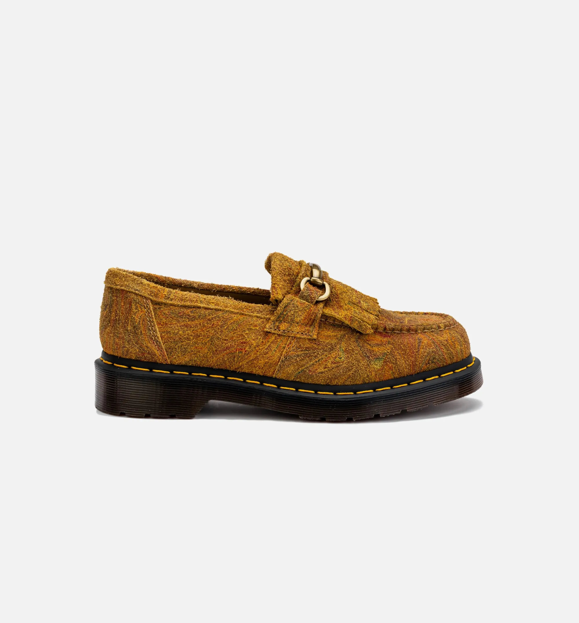Dr Martens Chaussures Adrian Snaffle Suède Marbre Mocassins Homme - Marron/Moutarde
