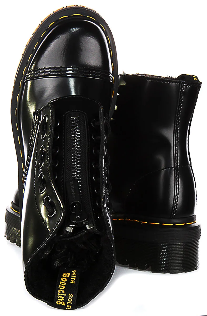Dr Martens Sinclair Doublé en Fourrure Noir Pour Femme Chaussures Dr Martens