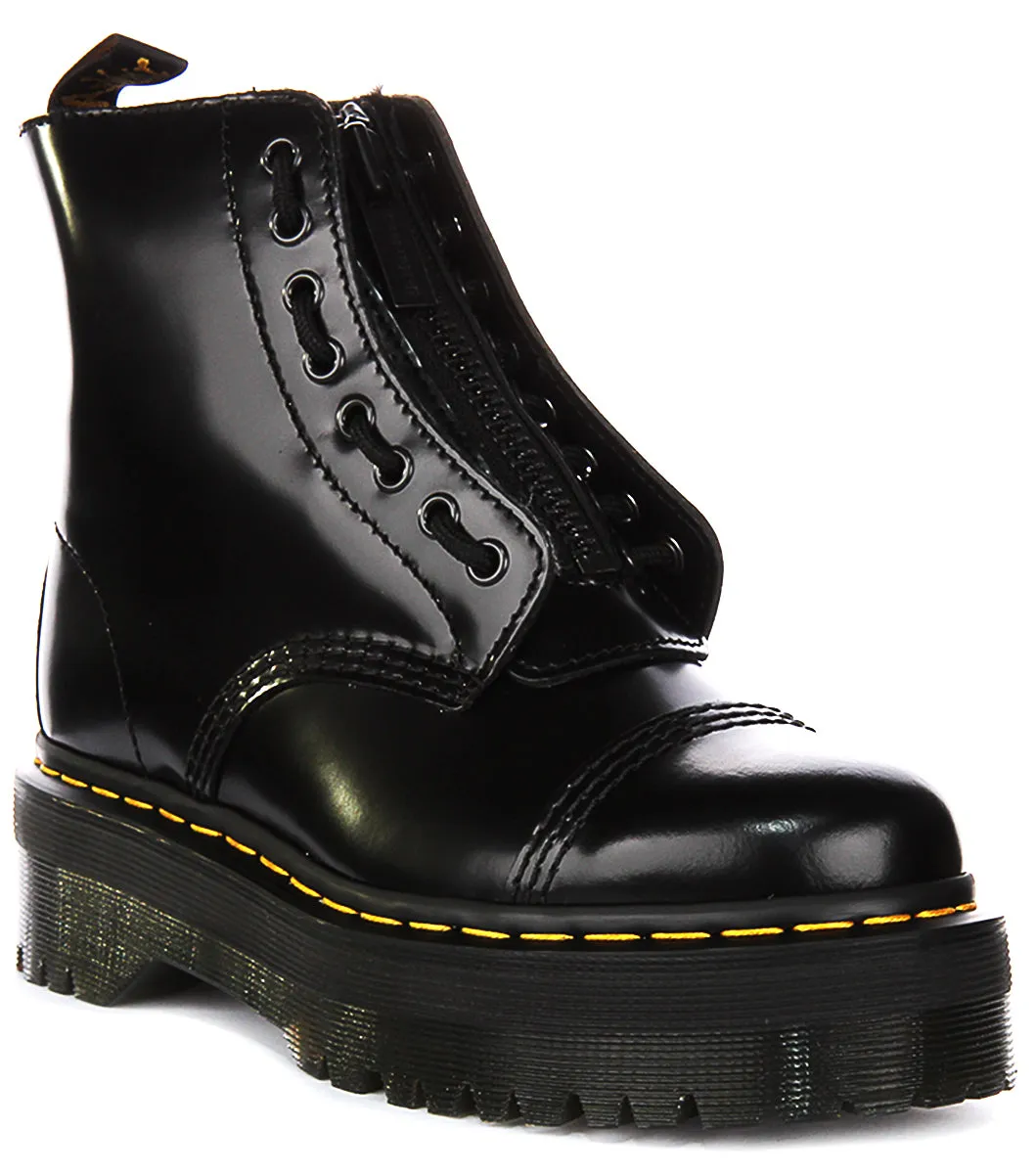 Dr Martens Sinclair Doublé en Fourrure Noir Pour Femme Chaussures Dr Martens