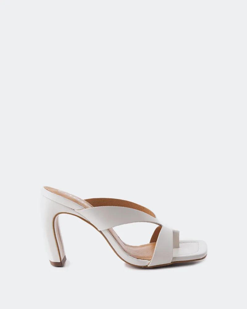 Elexis Cuir Blanc Cassé