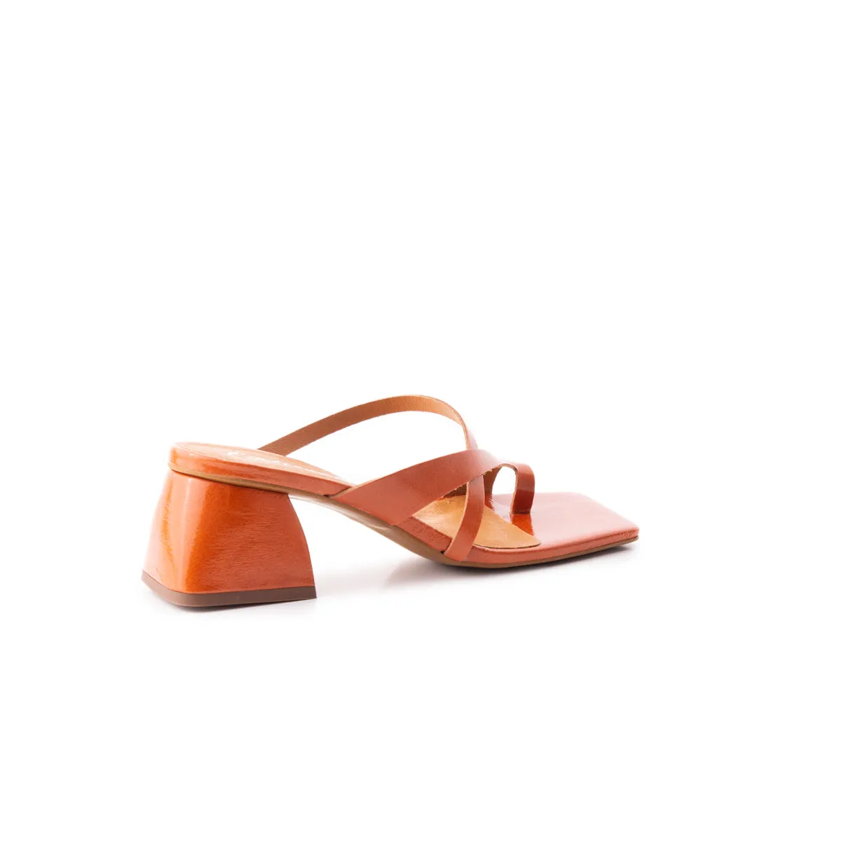 Eudora Cuir Orange Brûlé