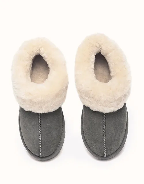 EVERAU® Chaussons Homey en Suédine Style UGG