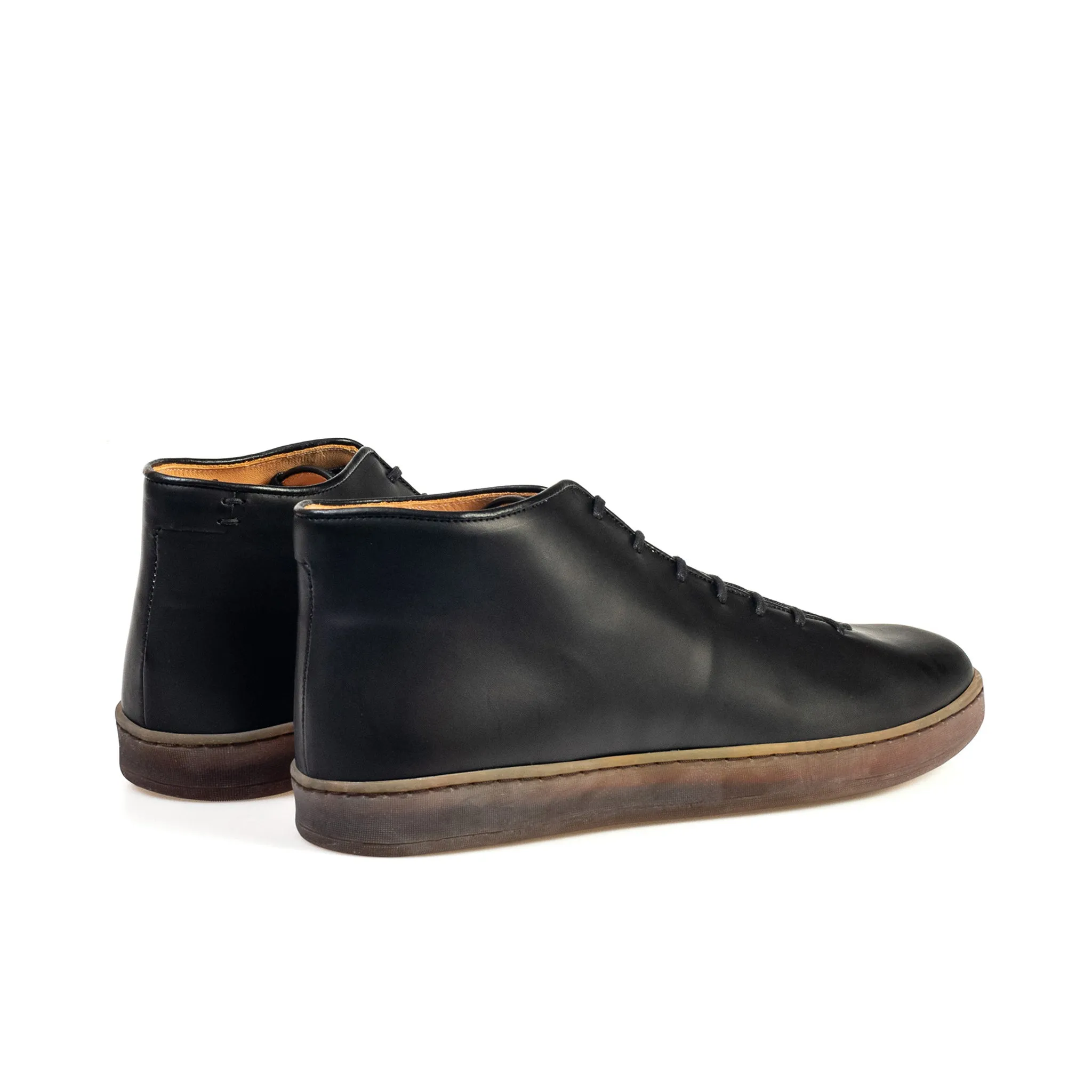 Everdon Wholecut Mid - Veau Végétal Noir