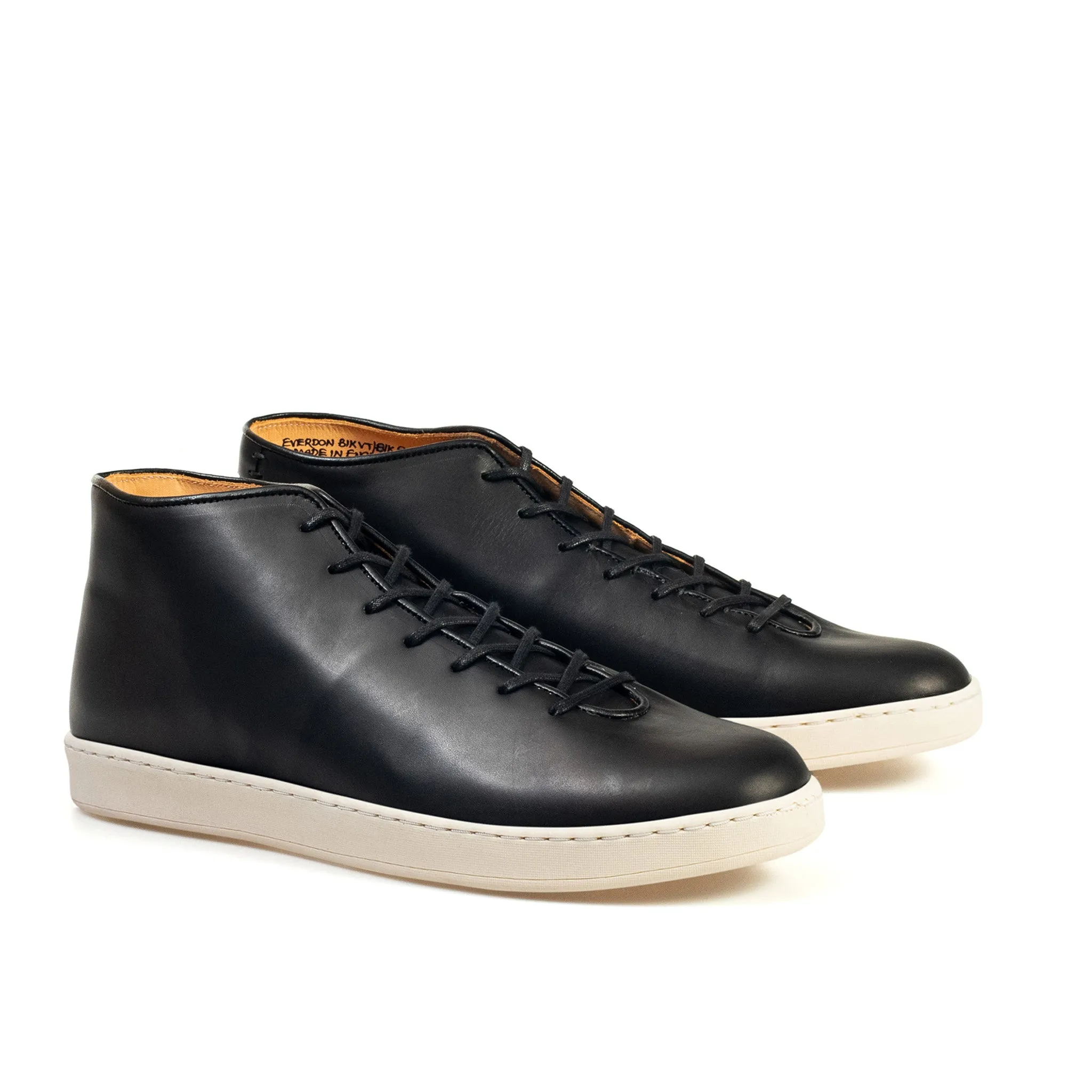 Everdon Wholecut Mid - Veau Végétal Noir