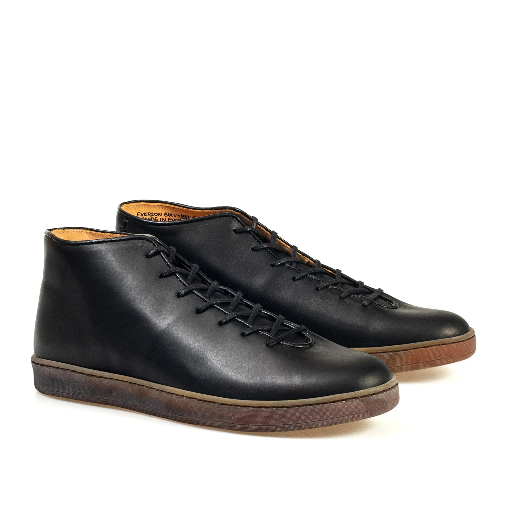 Everdon Wholecut Mid - Veau Végétal Noir