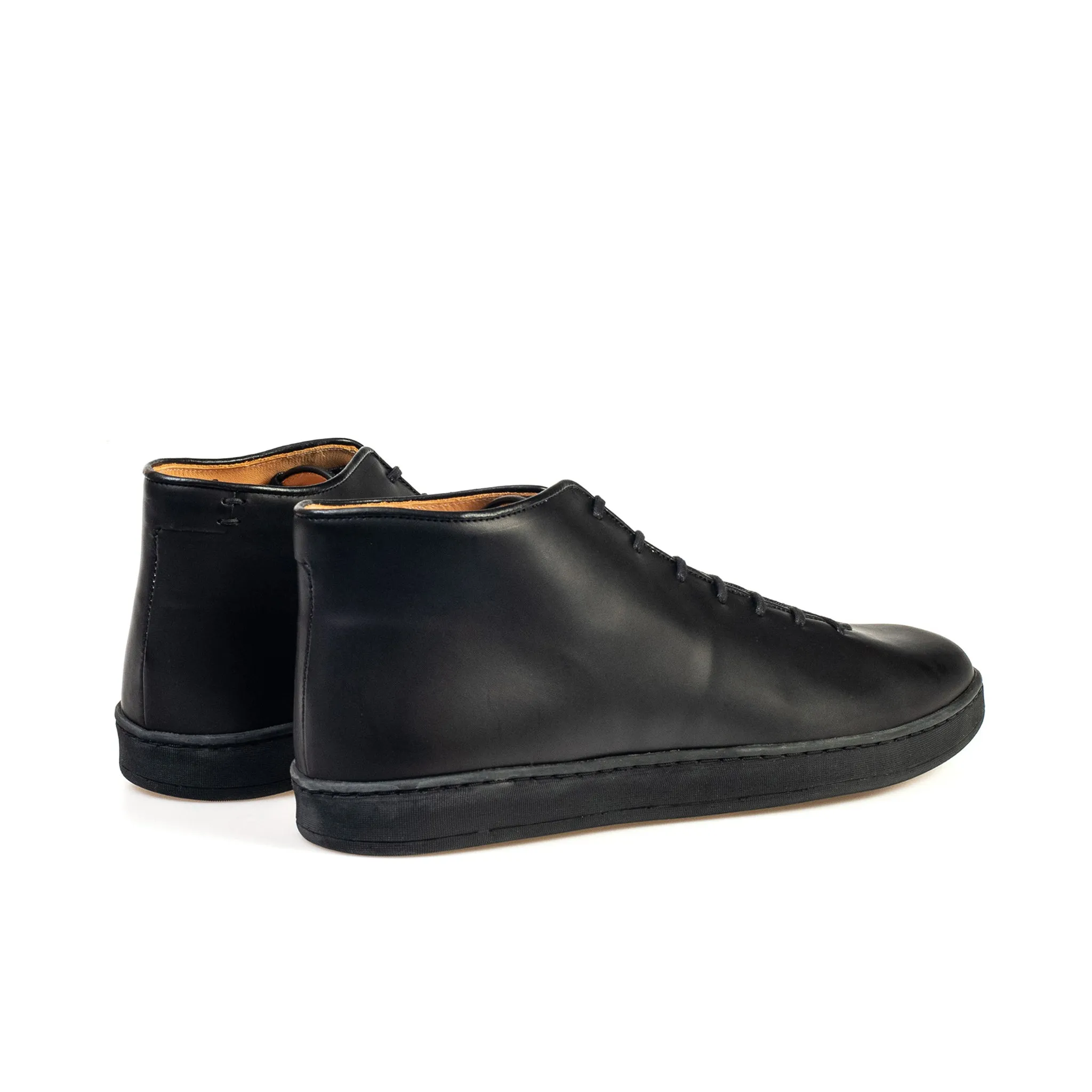 Everdon Wholecut Mid - Veau Végétal Noir