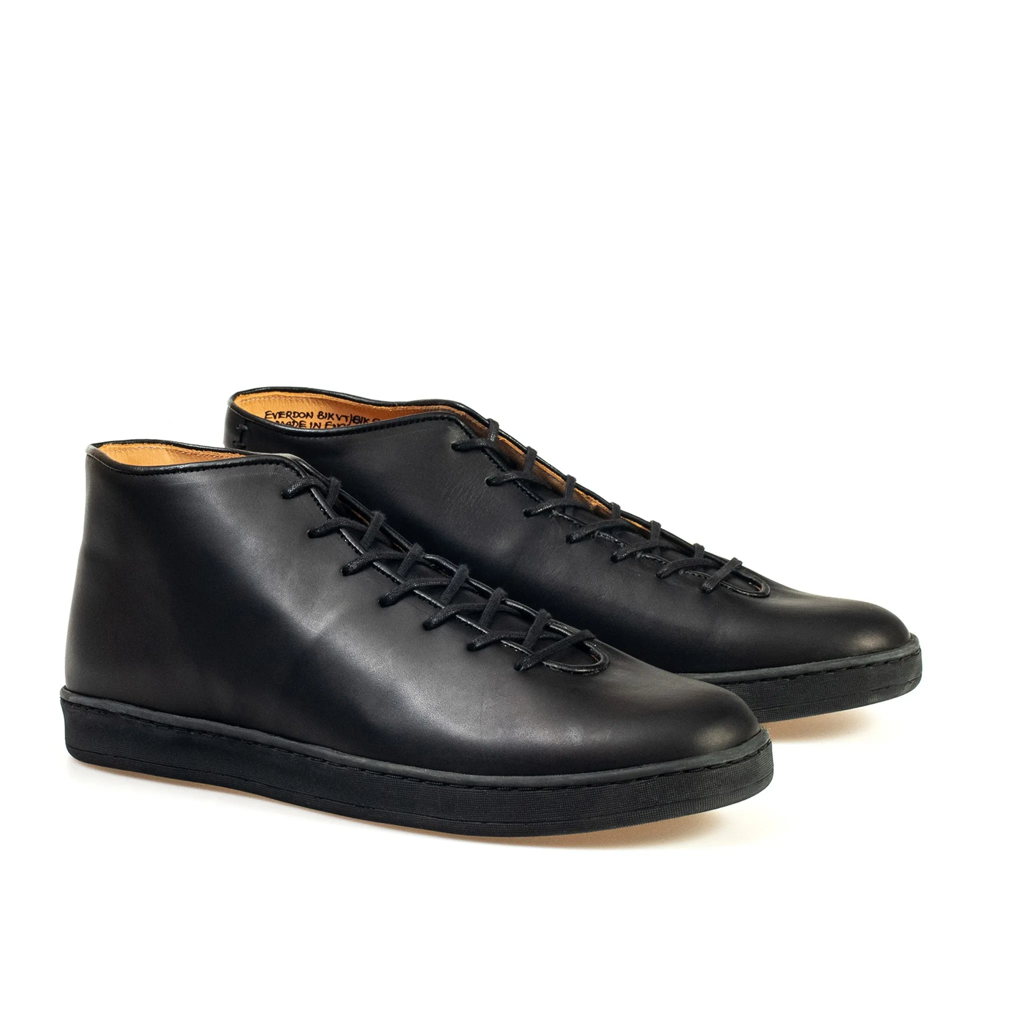 Everdon Wholecut Mid - Veau Végétal Noir