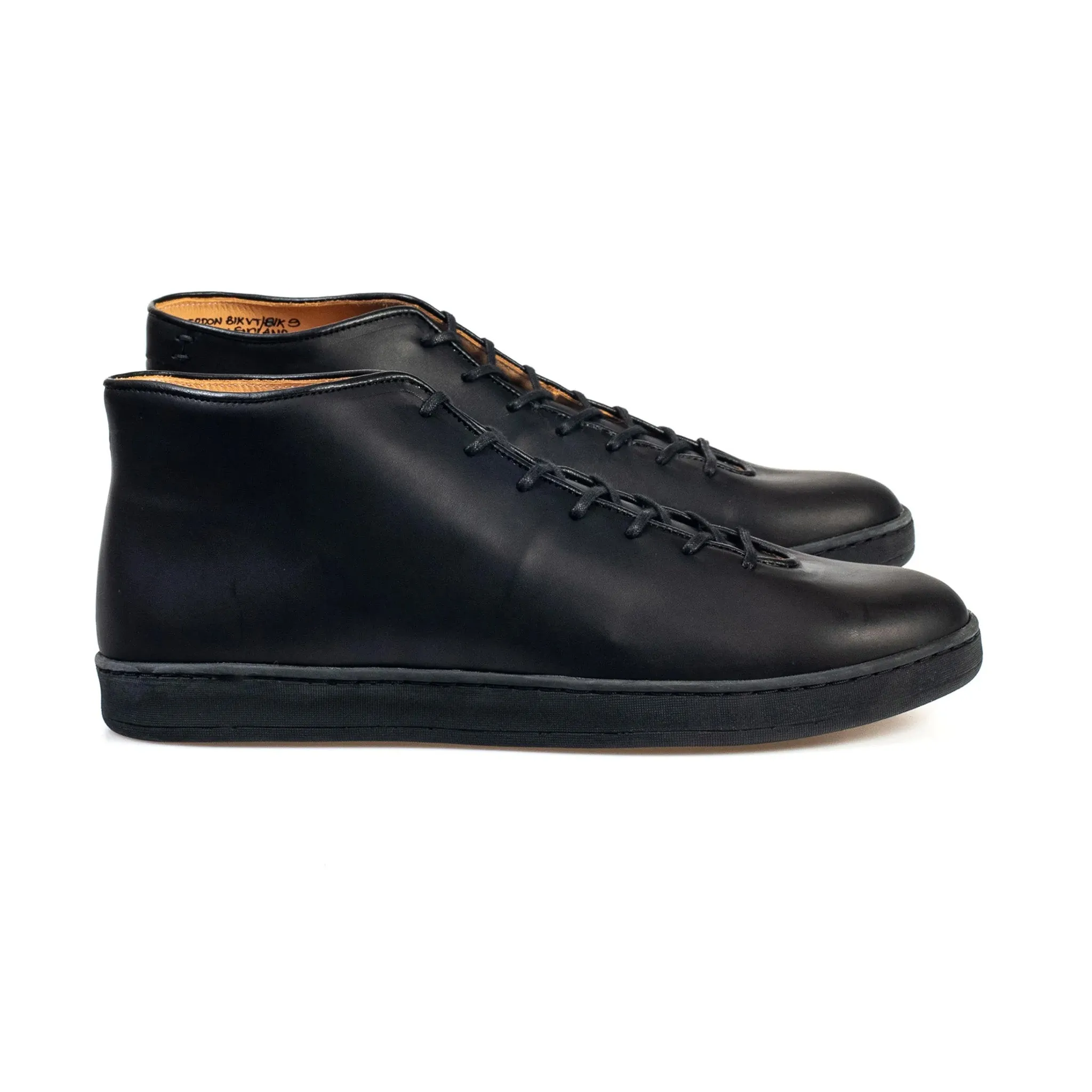 Everdon Wholecut Mid - Veau Végétal Noir