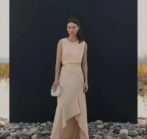 Sac de soirée Falabella duveteux, Sacs ivoire_Stella Mccartney_Sacs