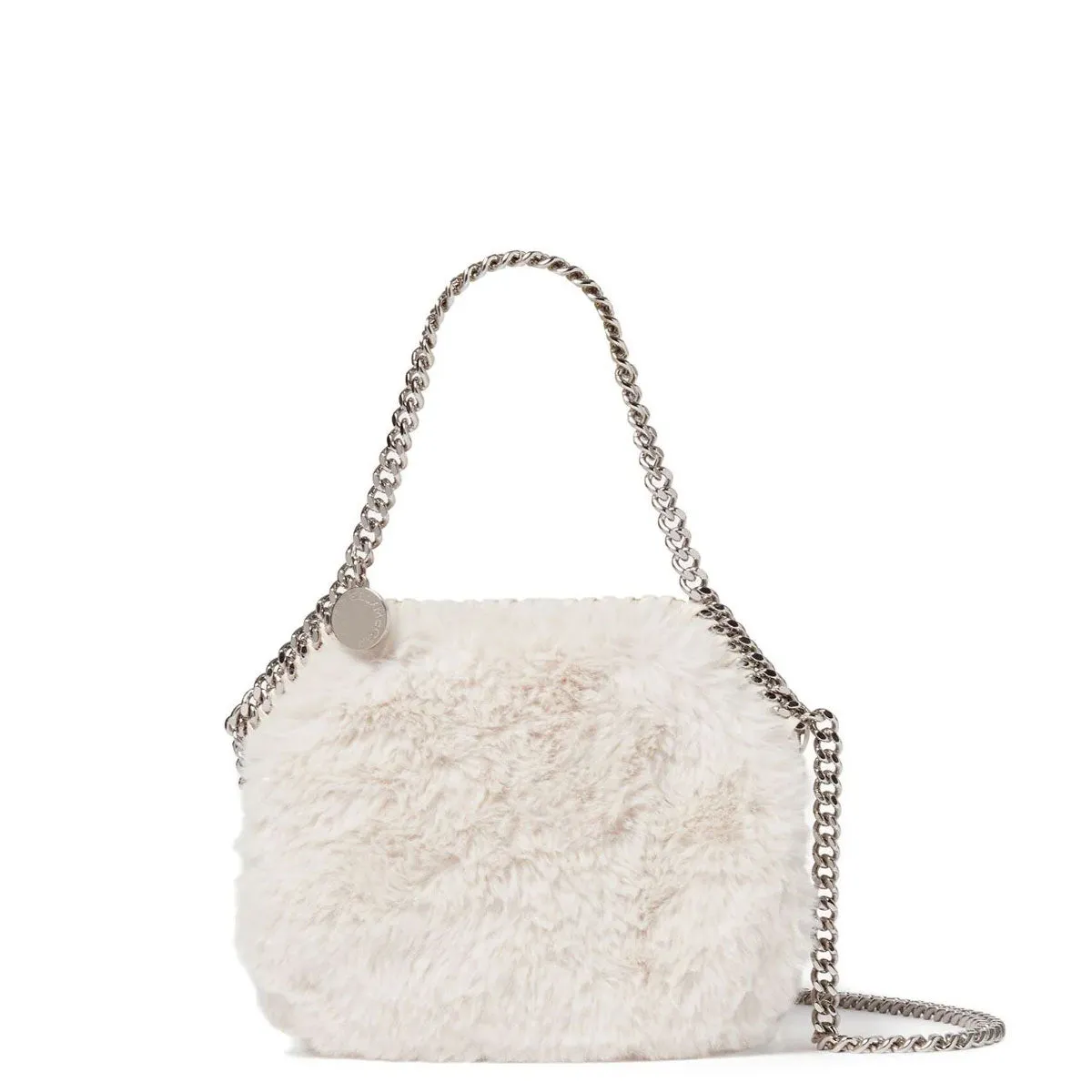 Sac de soirée Falabella duveteux, Sacs ivoire_Stella Mccartney_Sacs