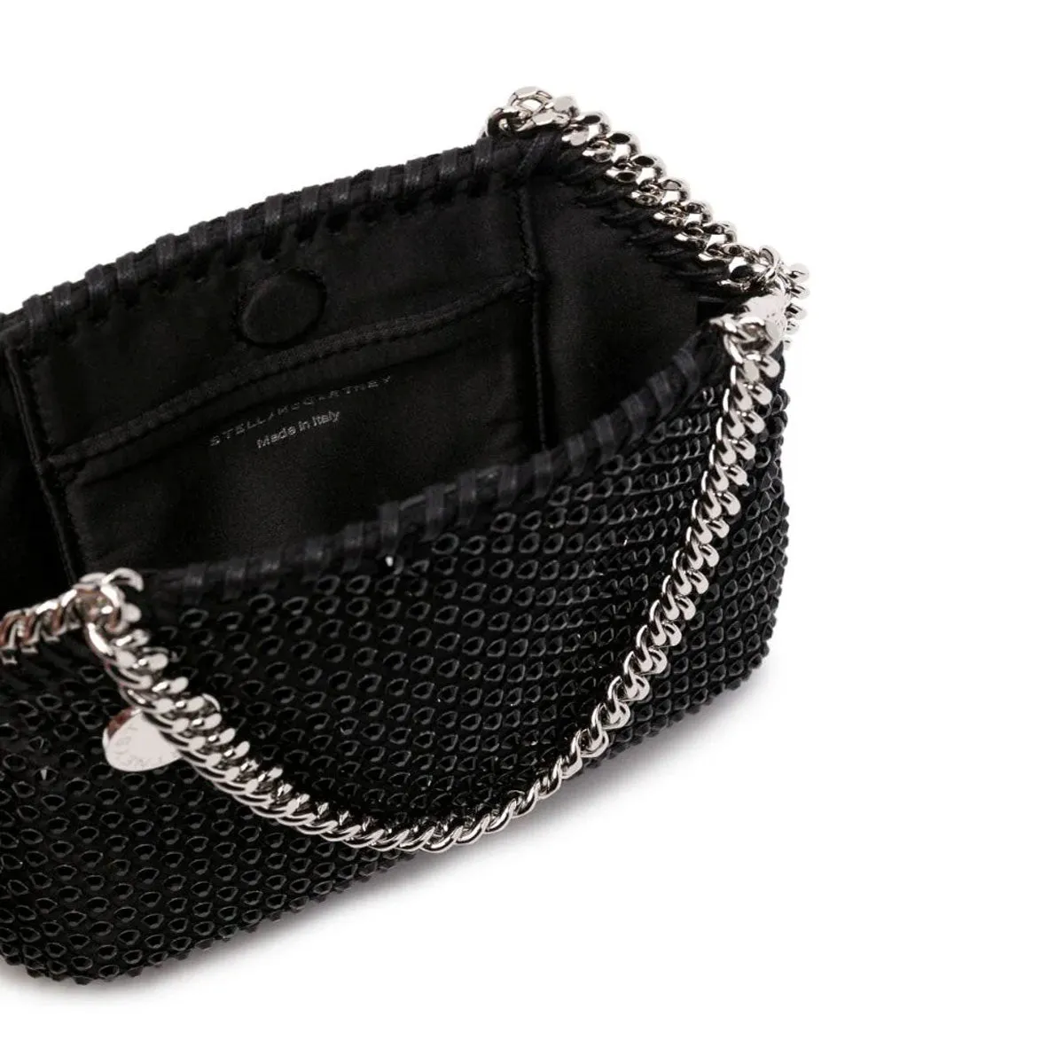 Falabella Evening Crystal Mesh, Sacs Noirs_Stella Mccartney_Sacs