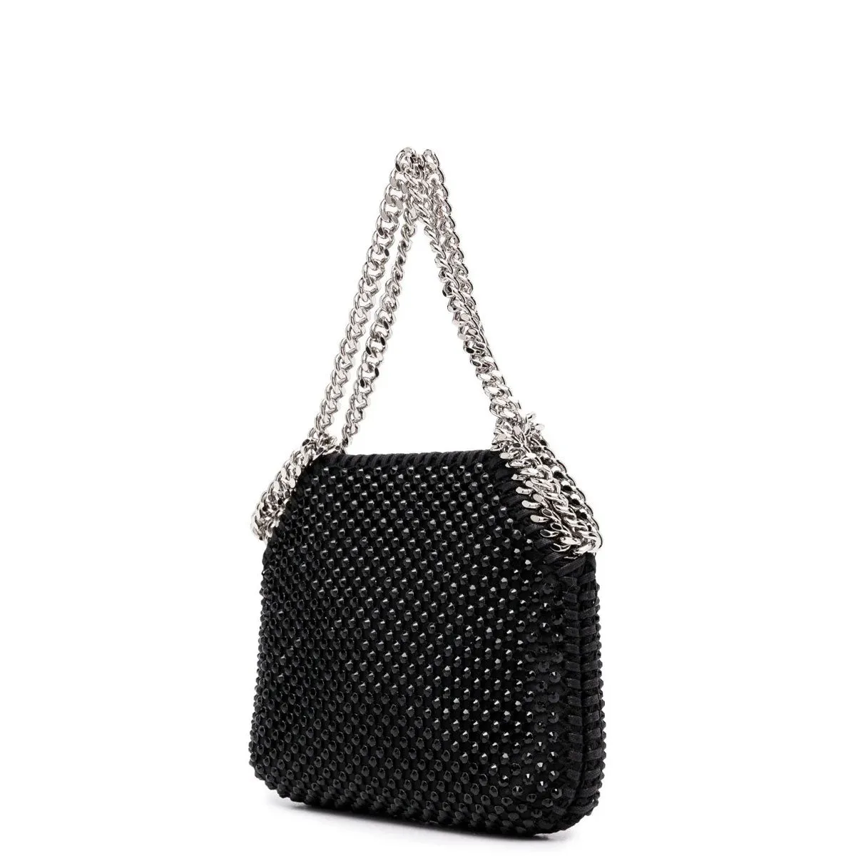 Falabella Evening Crystal Mesh, Sacs Noirs_Stella Mccartney_Sacs