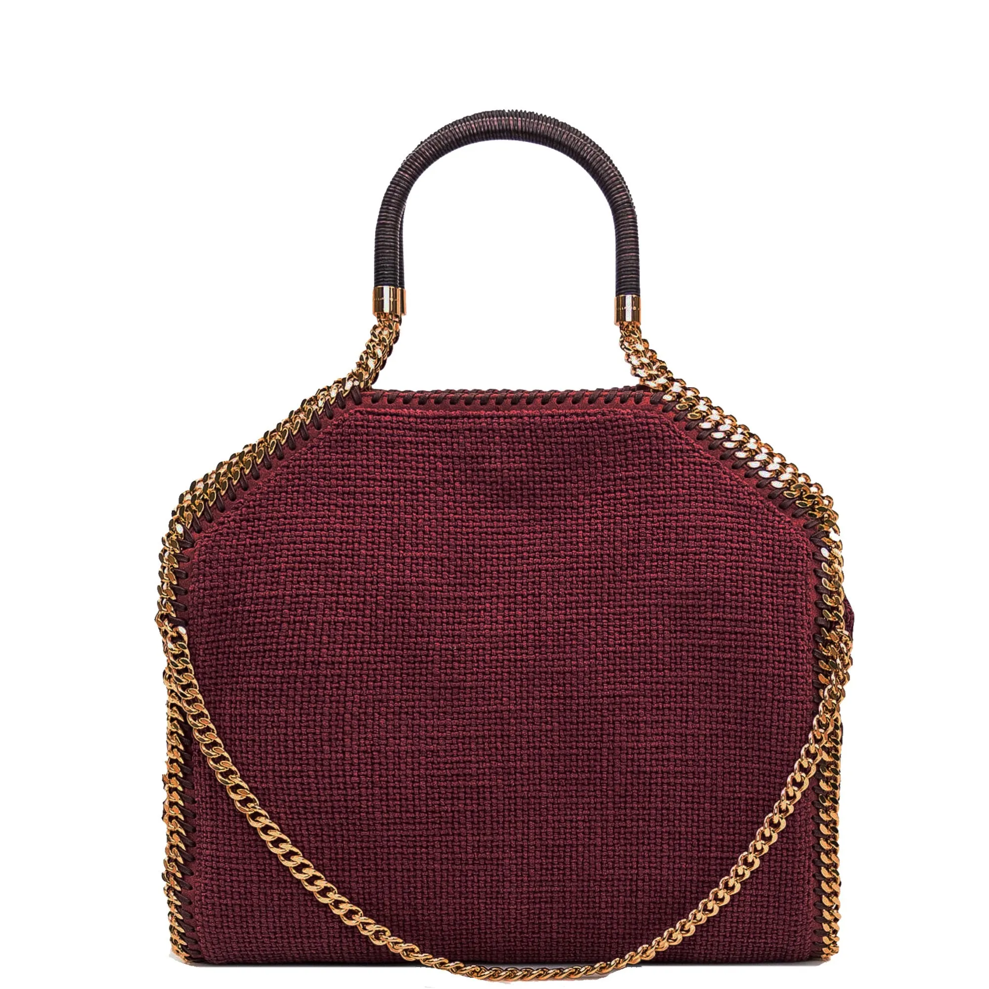 Falabella Grand Sac à Main à 3 Chaînes Tressées, Prune Bags_Stella Mccartney_Sacs