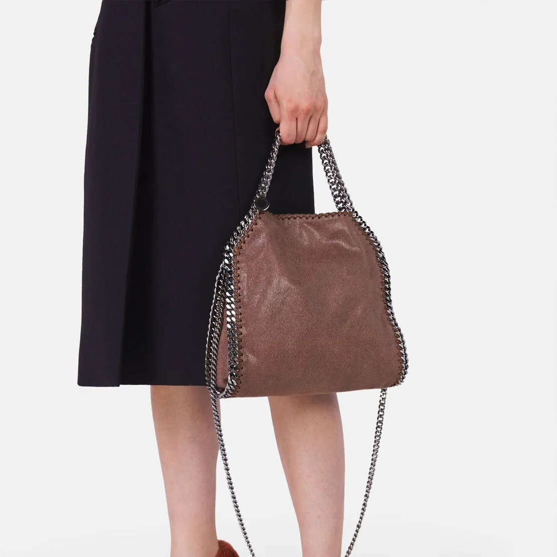Falabella Mini Sac à Bandoulière Éco Cerf (S), Bags_Stella Mccartney_Sacs en Taupe Foncé
