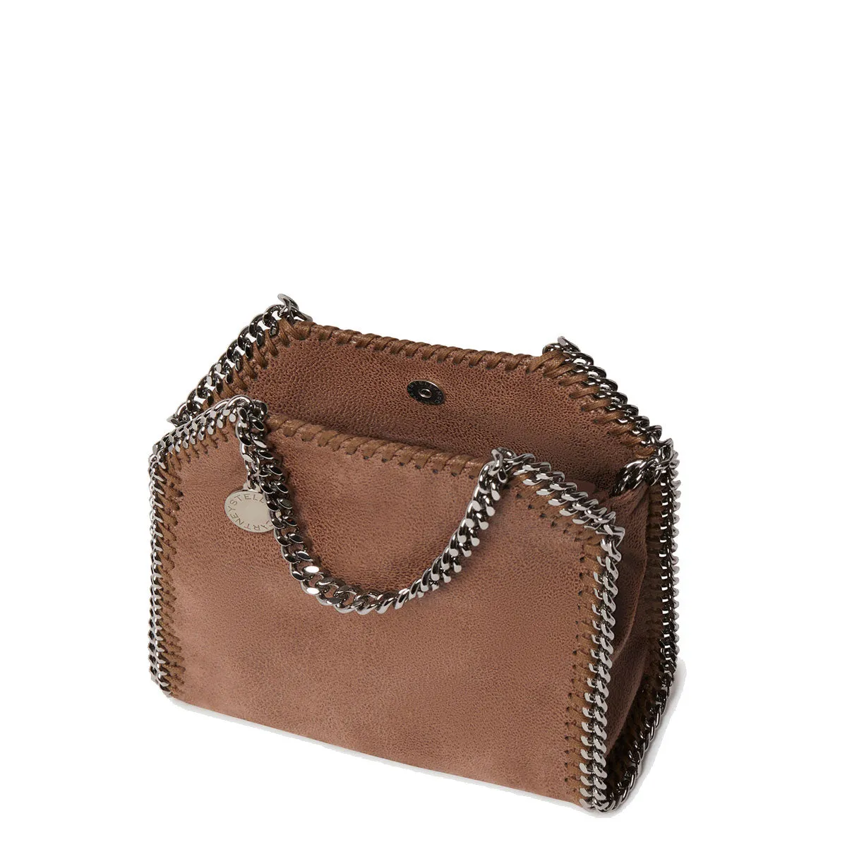 Falabella Mini Sac à Bandoulière Éco Cerf (S), Bags_Stella Mccartney_Sacs en Taupe Foncé