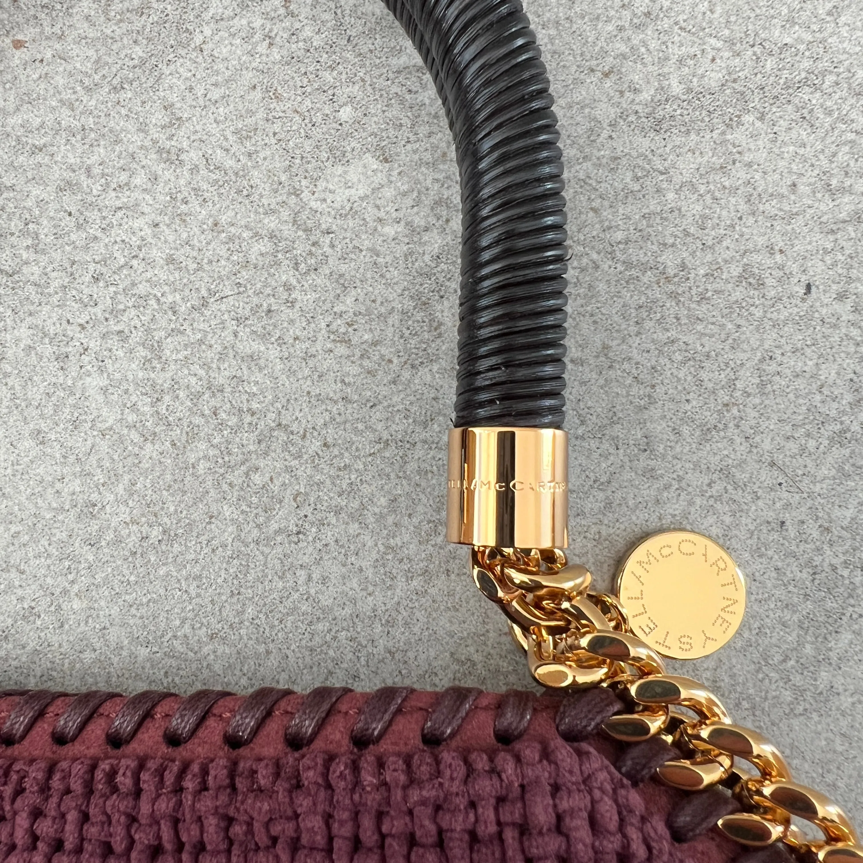 Falabella Mini Sac à Bandoulière Tressé, Sacs Prune_Stella Mccartney_Sacs