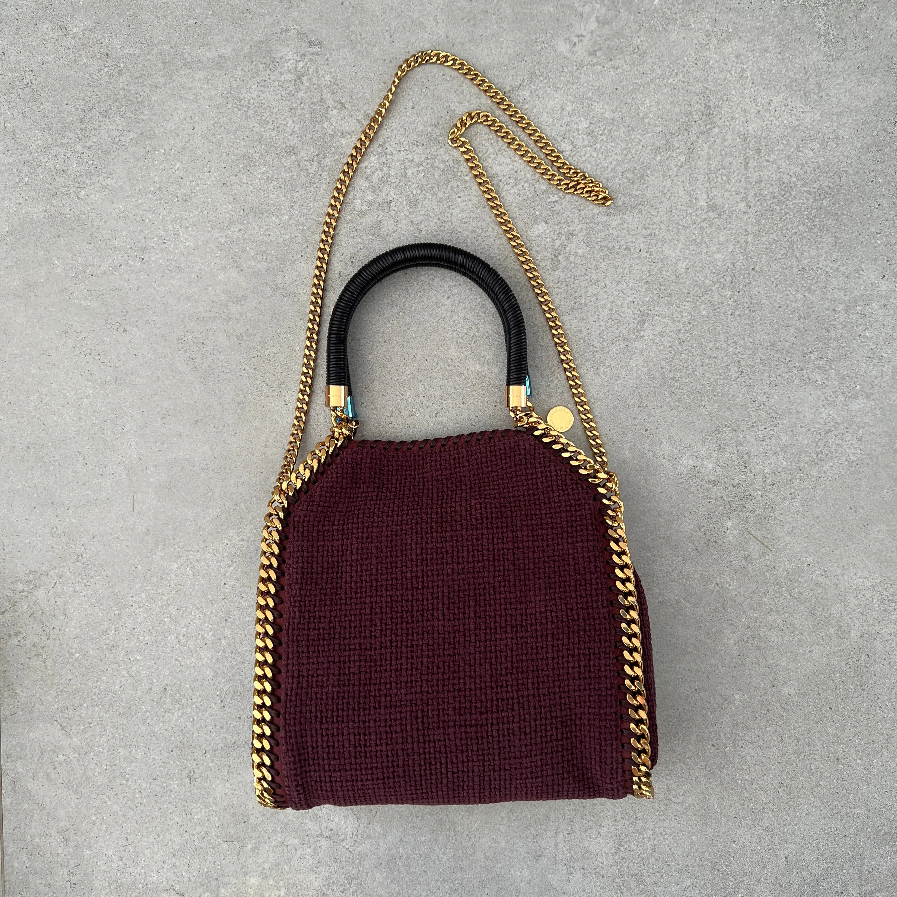 Falabella Mini Sac à Bandoulière Tressé, Sacs Prune_Stella Mccartney_Sacs