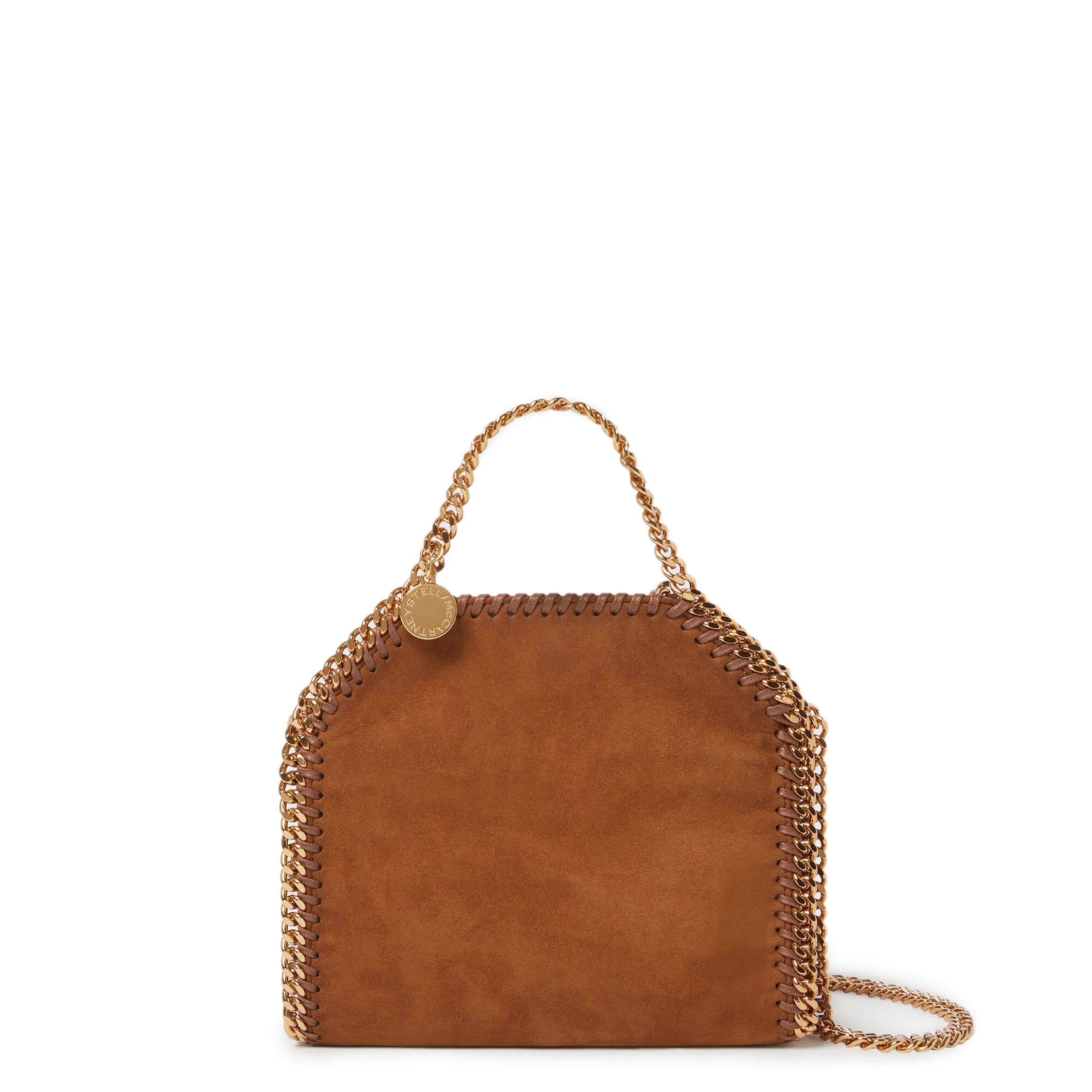 Falabella Mini Tote, Suédine, Brandy Sacs_Stella Mccartney_Sacs