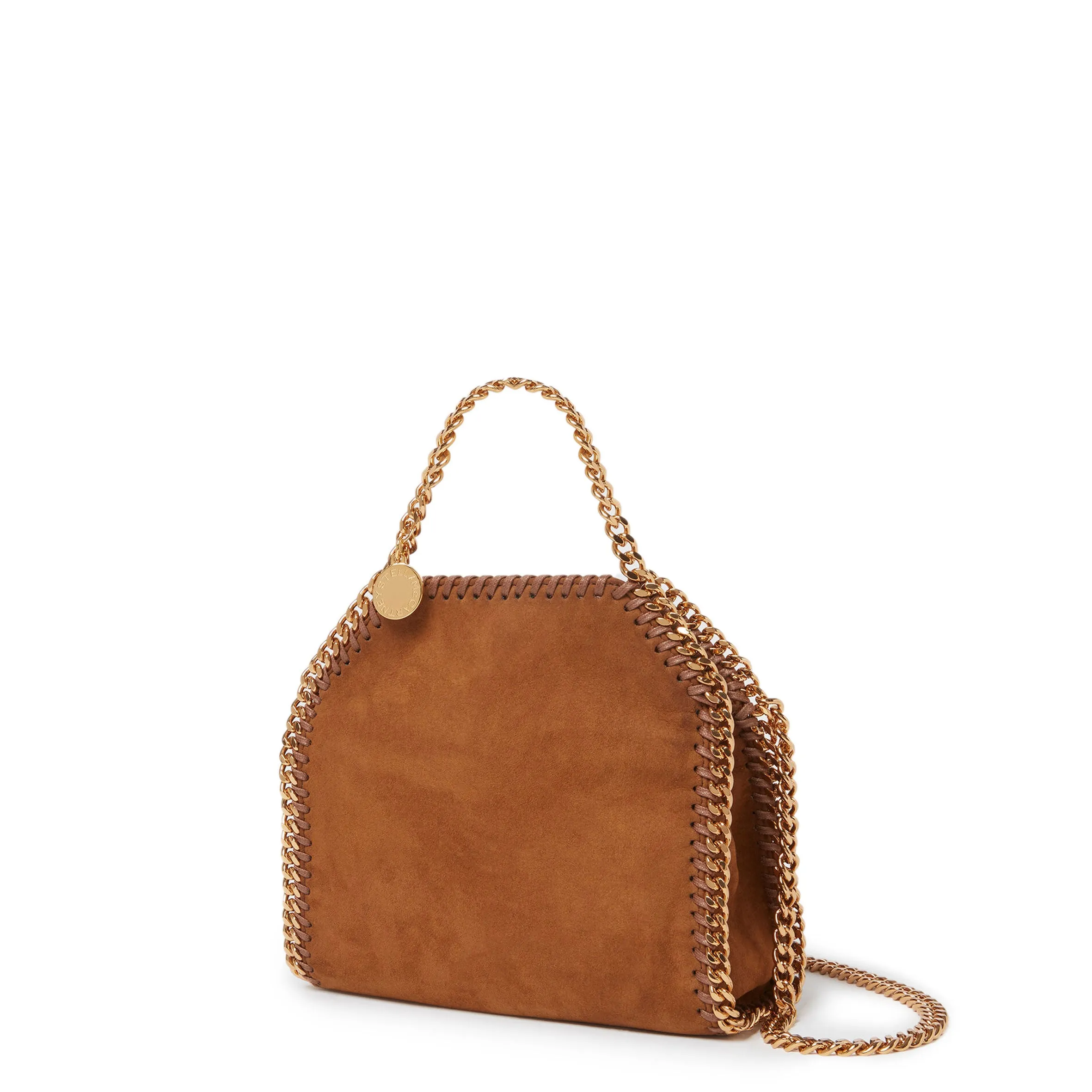 Falabella Mini Tote, Suédine, Brandy Sacs_Stella Mccartney_Sacs
