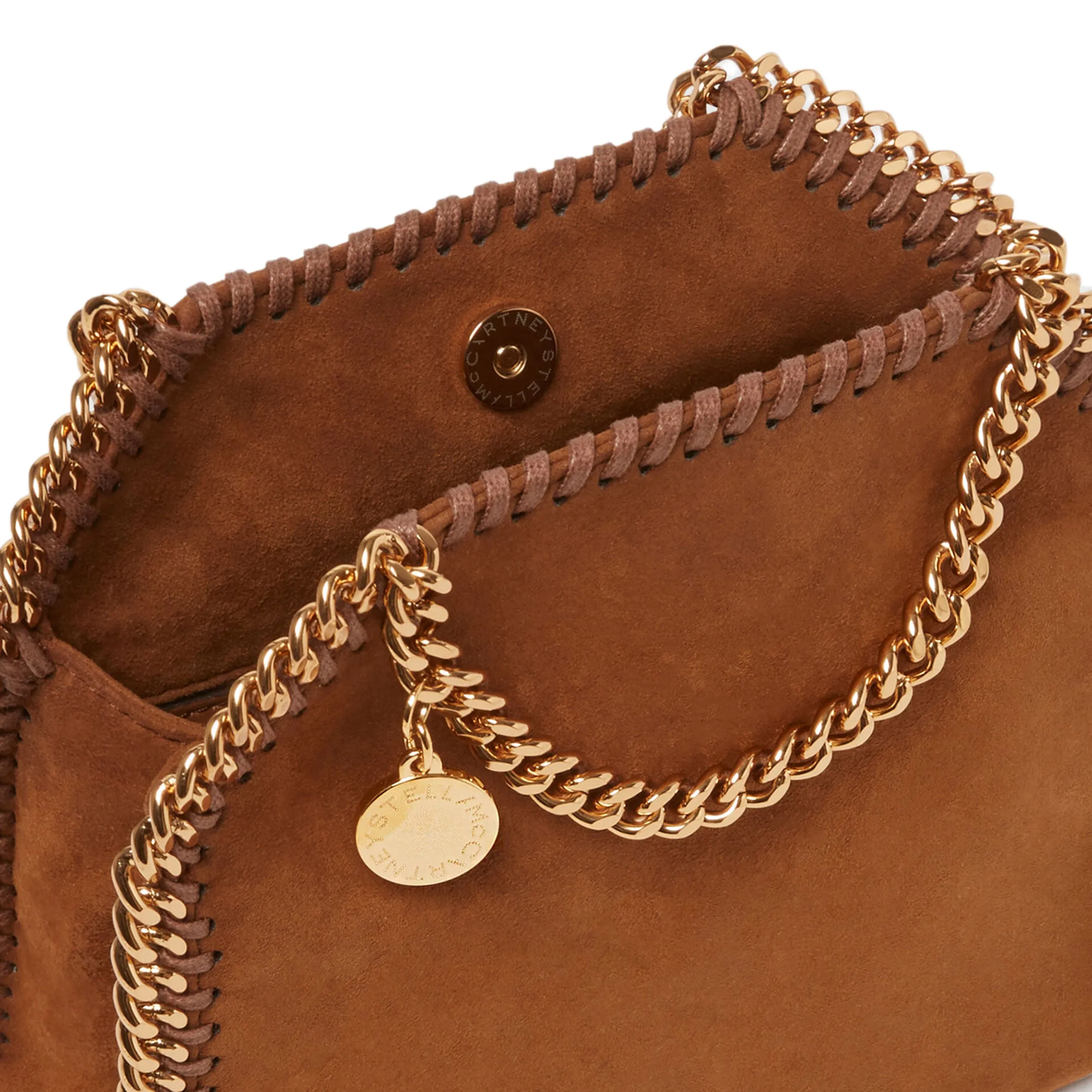 Falabella Mini Tote, Suédine, Brandy Sacs_Stella Mccartney_Sacs