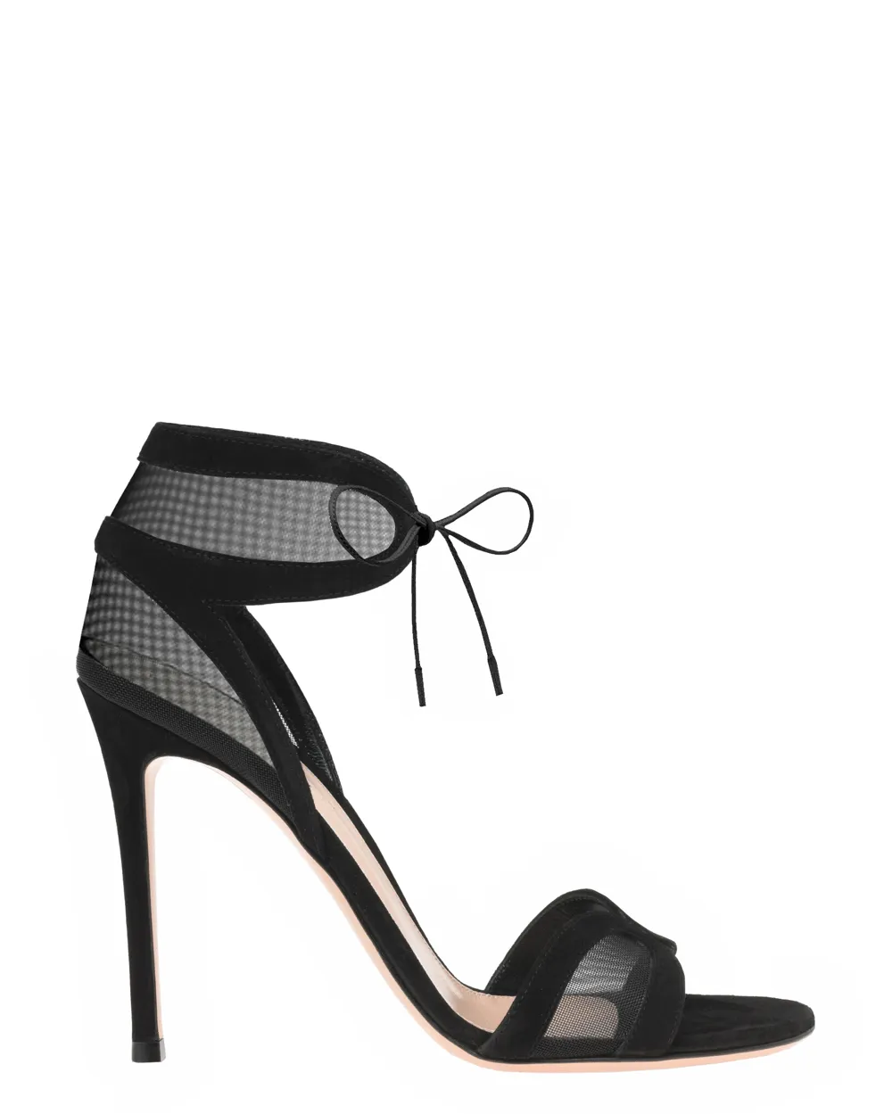 Sandale Falene Camoscio en Noir