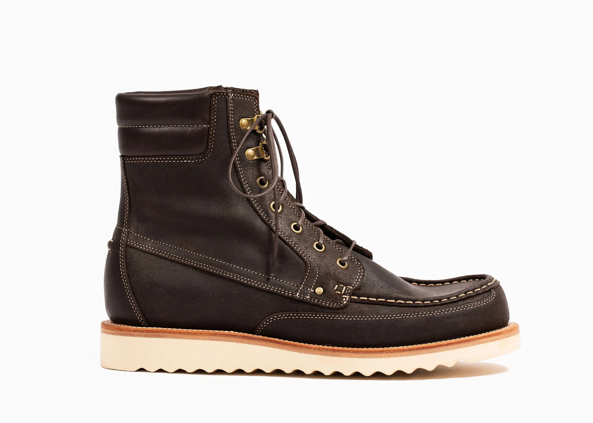 Botte de terrain Commander cirée terre