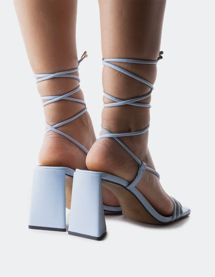 Filomena Cuir Bleu Clair