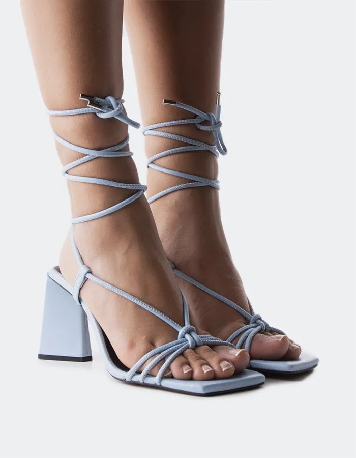 Filomena Cuir Bleu Clair