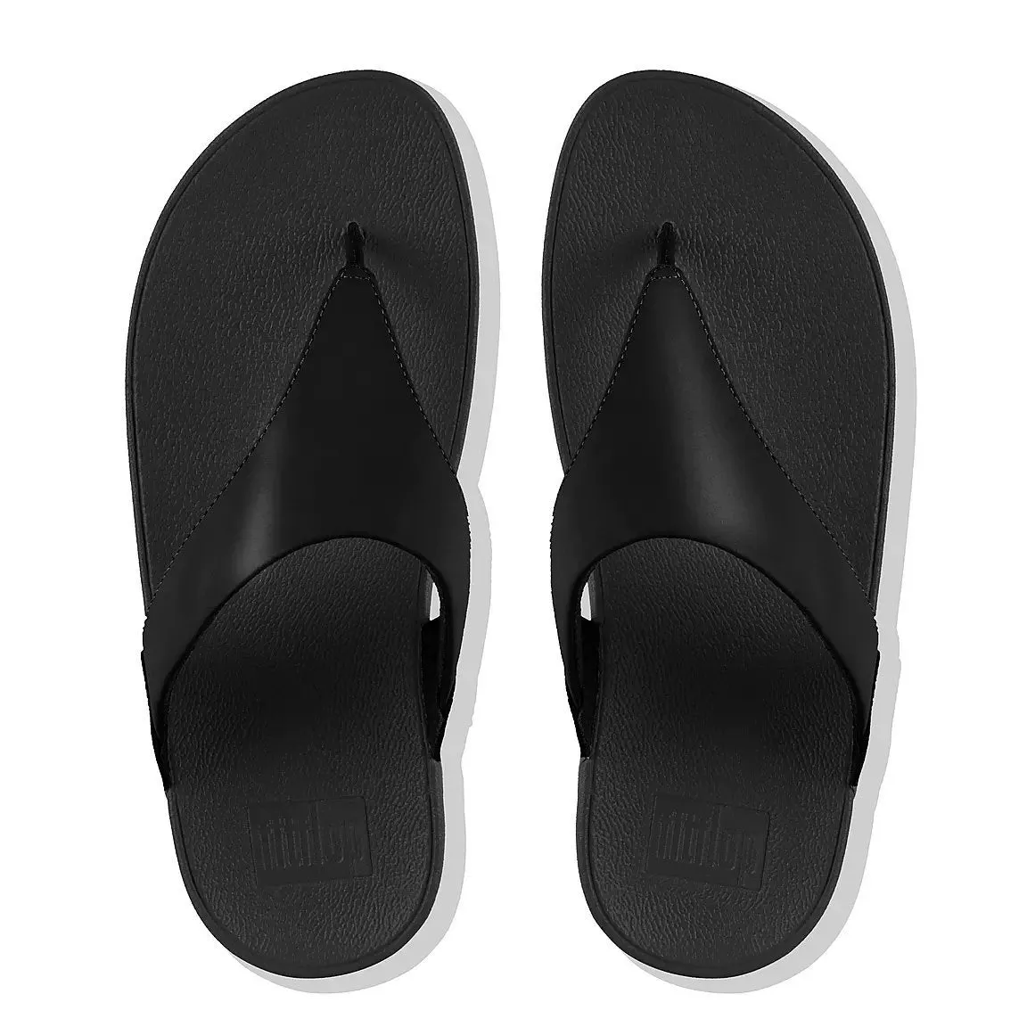 FITFLOP Lulu 2 Tong Femme en Cuir Noir