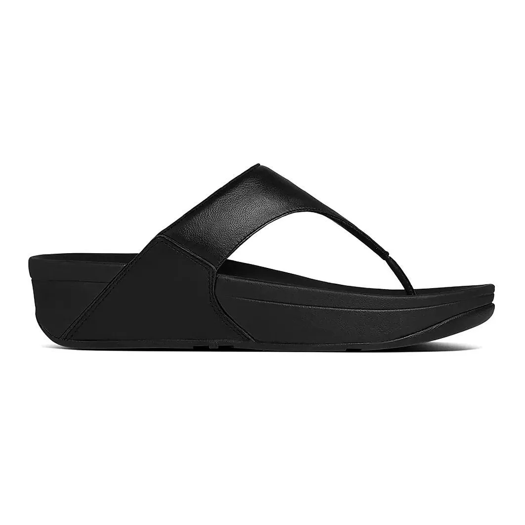 FITFLOP Lulu 2 Tong Femme en Cuir Noir