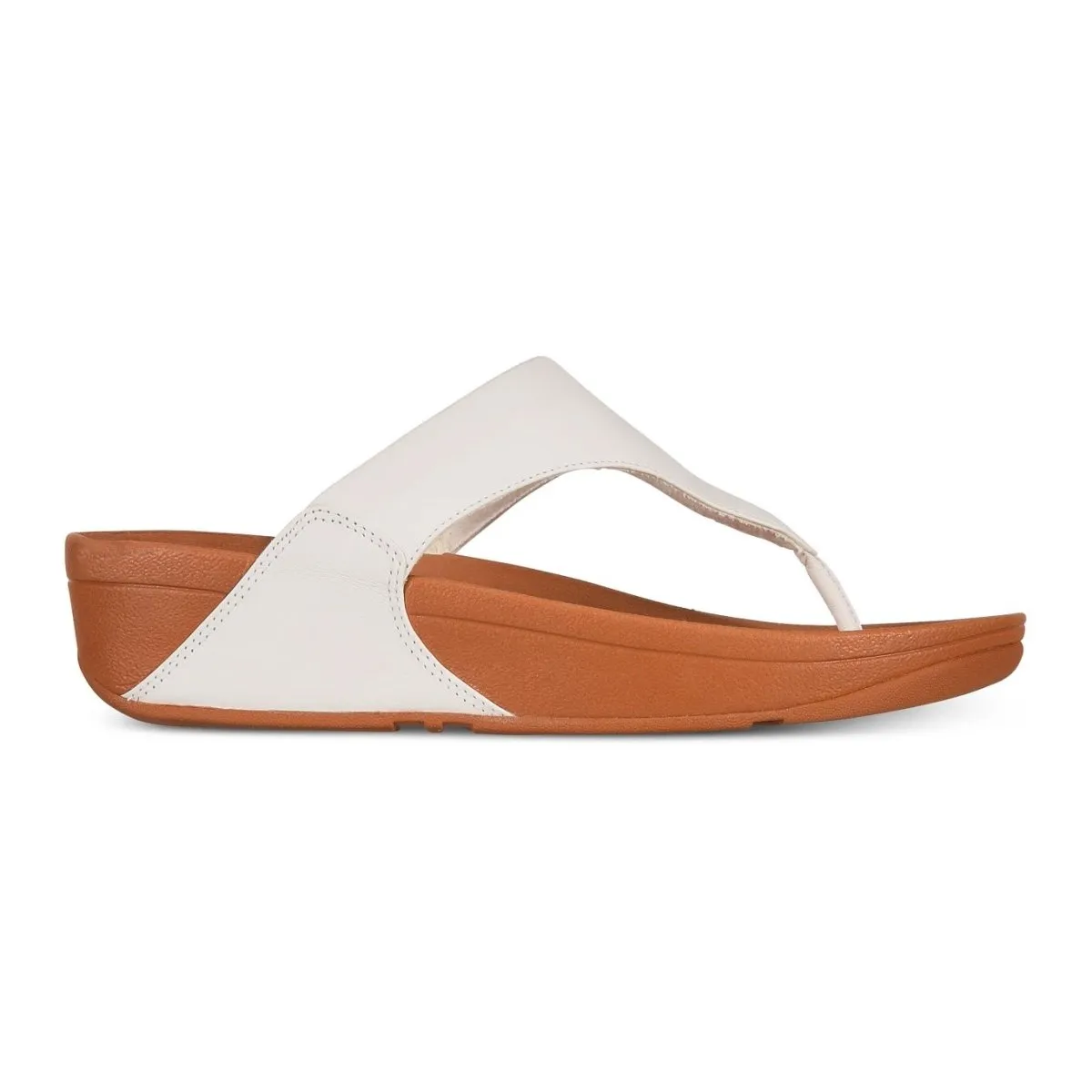 FITFLOP Lulu 2 Tong Femme en Cuir Blanc