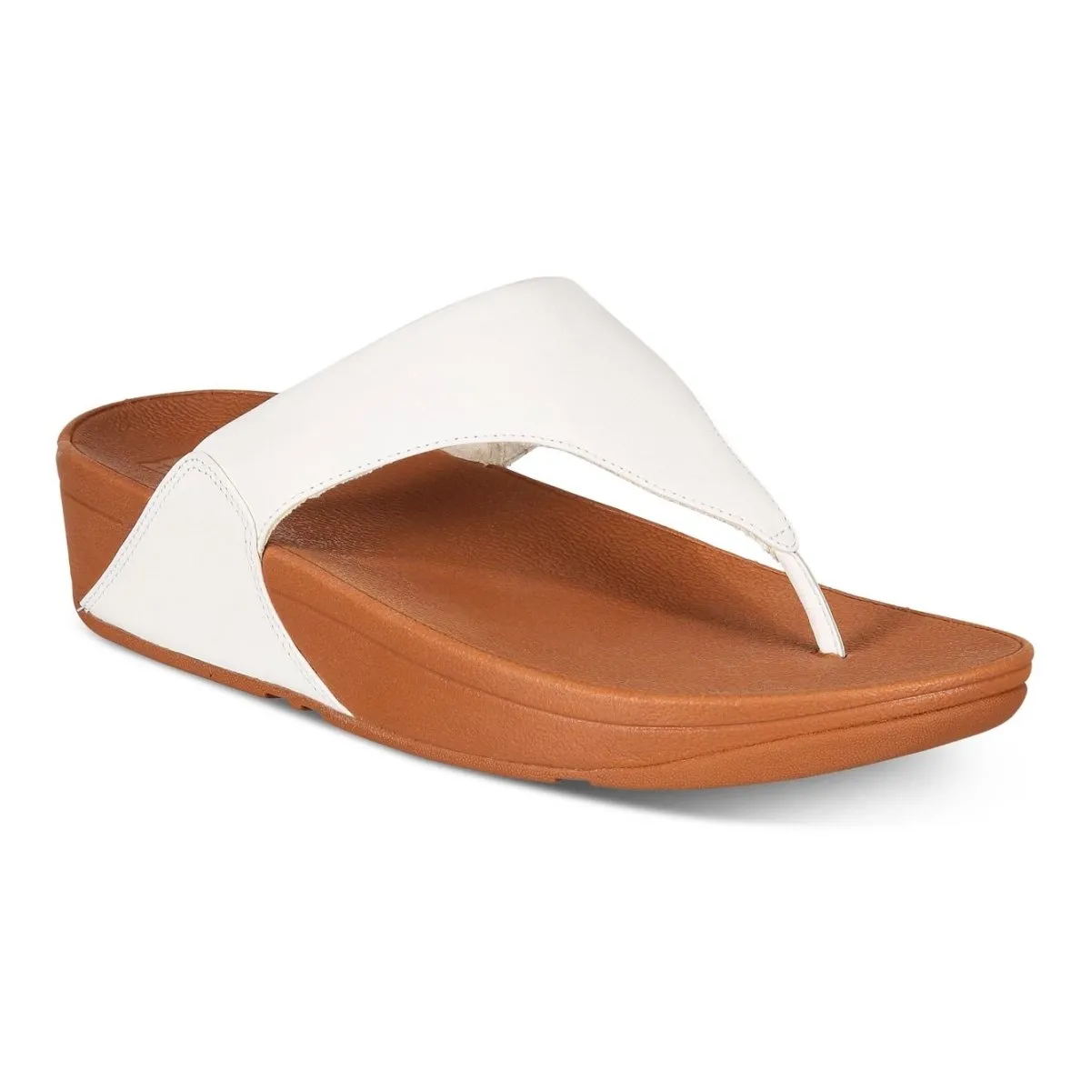 FITFLOP Lulu 2 Tong Femme en Cuir Blanc