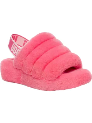 Fluff Yeah Womens Shearling Slingback Slide Slippers Hey Dude Shoes