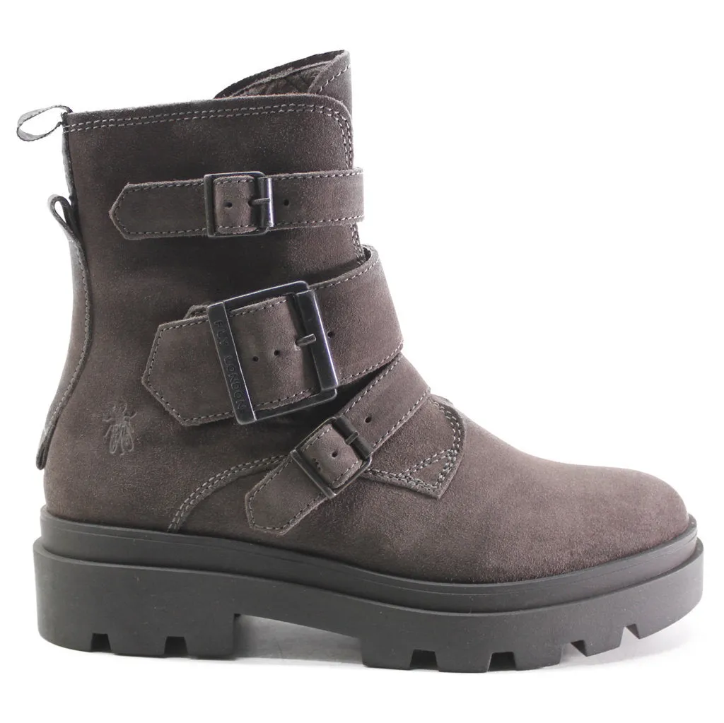 Fly London Jeda817 Bottines Femme à Boucle en Suède