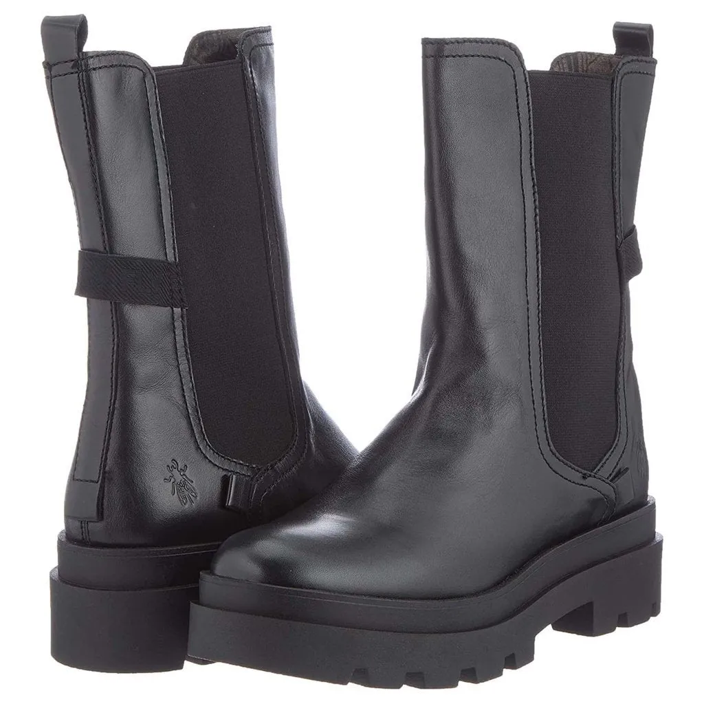 Fly London Judy819 Bottes Chelsea pour Femme en Cuir Nappa