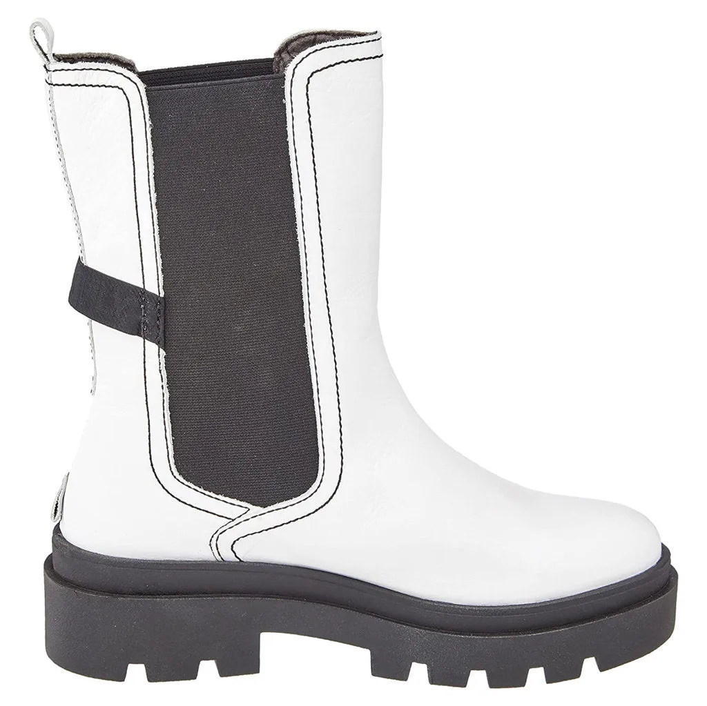 Fly London Judy819 Bottes Chelsea pour Femme en Cuir Nappa