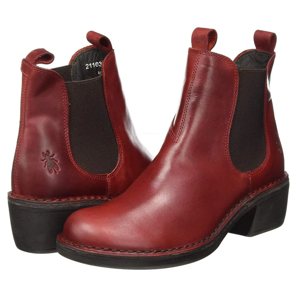 Fly London Meme030 Bottes Chelsea en Cuir pour Femmes