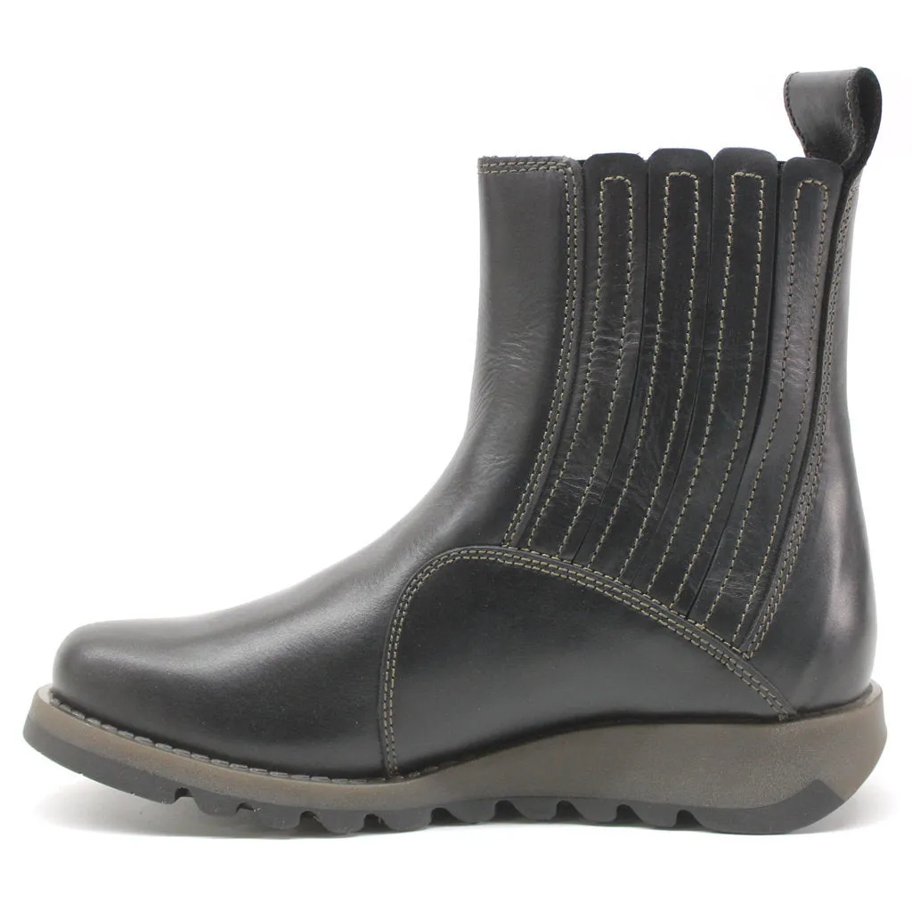 Fly London Suzy899 Bottines Femme en Cuir Rug à Fermeture Éclair