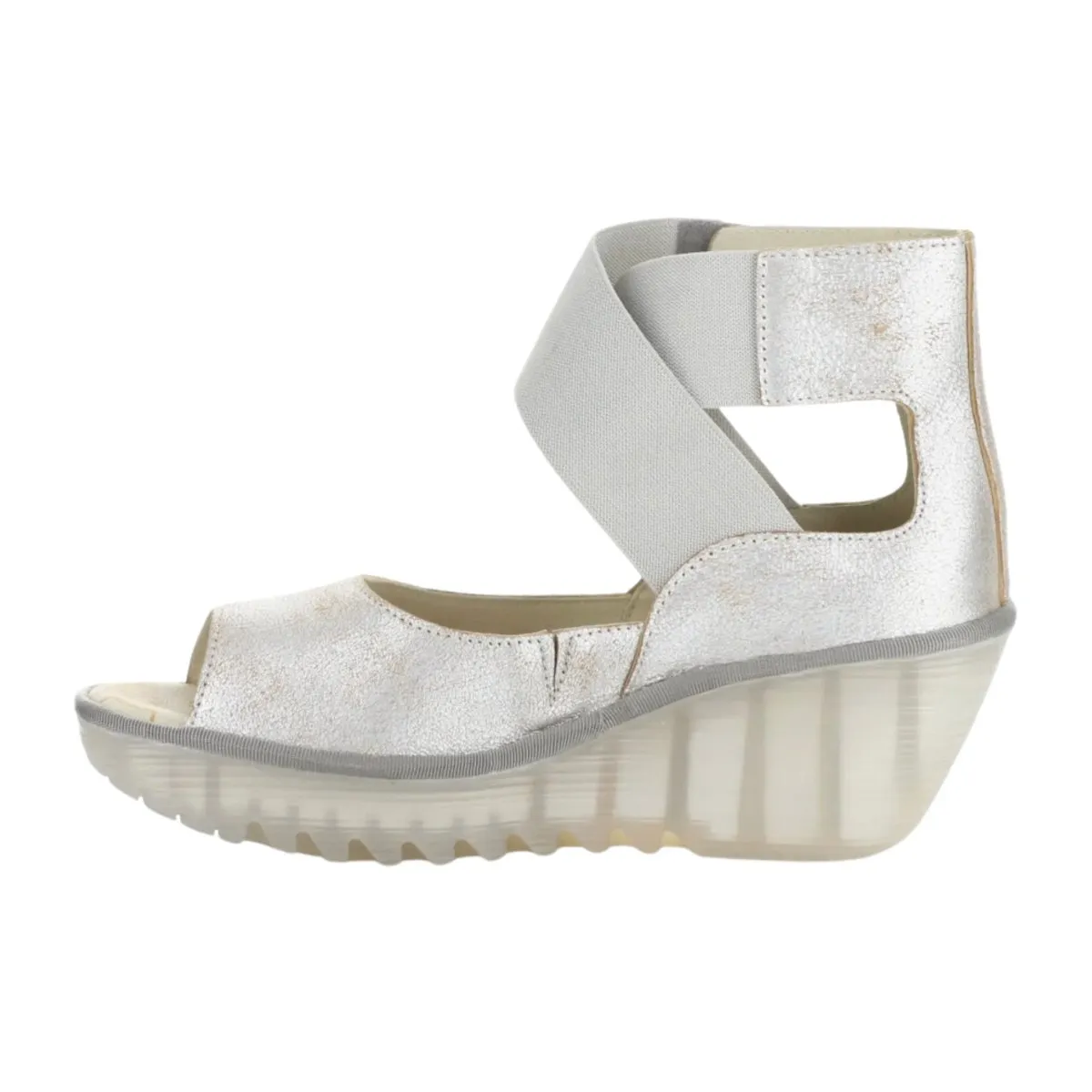 Fly London Femmes Yefi Perle Cool Cuir Métallisé