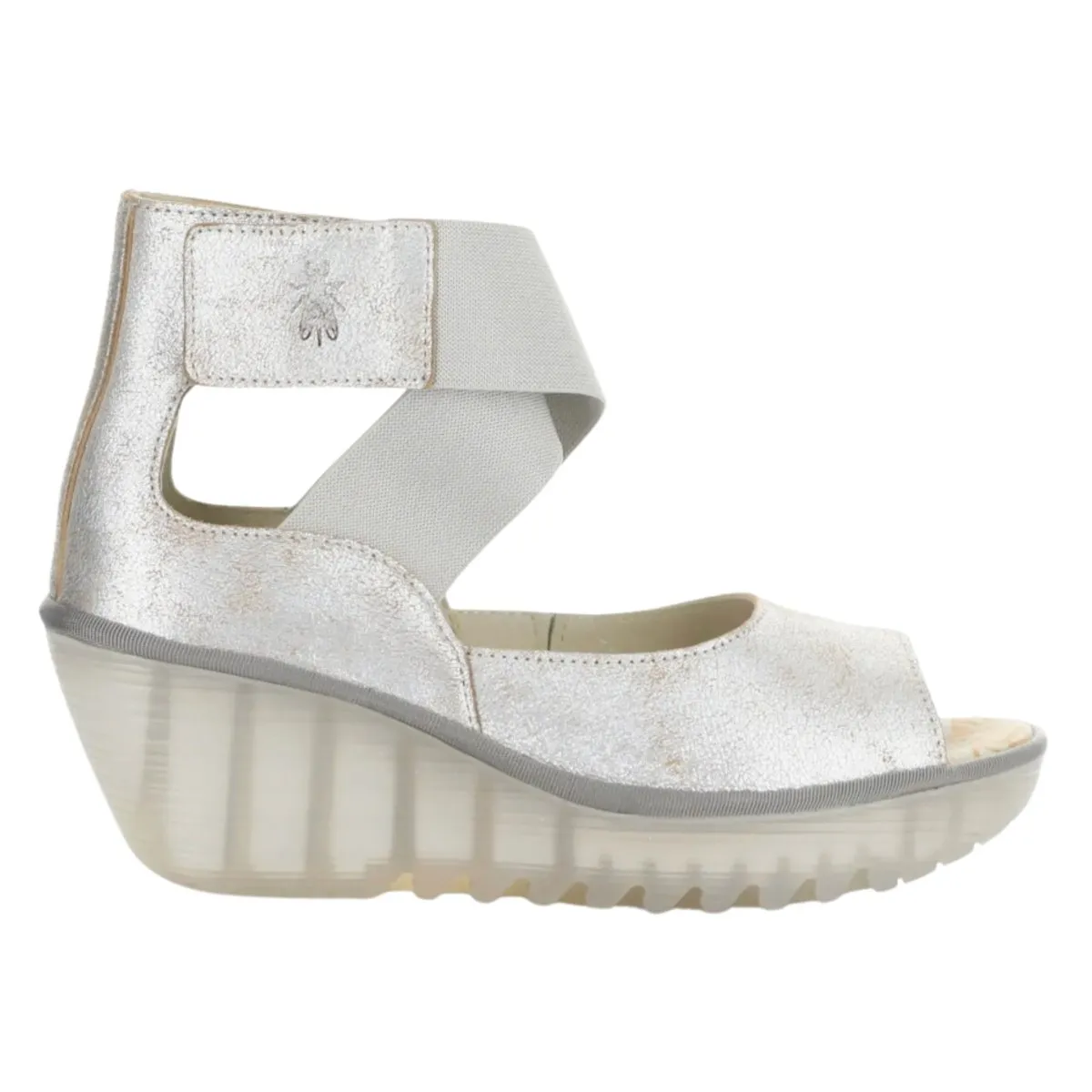 Fly London Femmes Yefi Perle Cool Cuir Métallisé