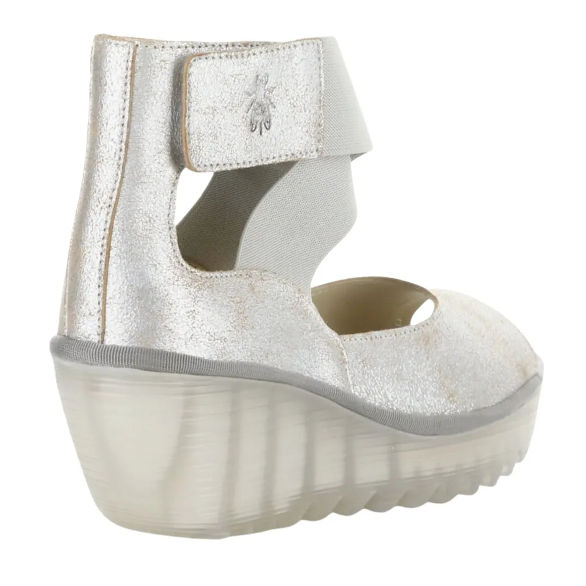 Fly London Femmes Yefi Perle Cool Cuir Métallisé