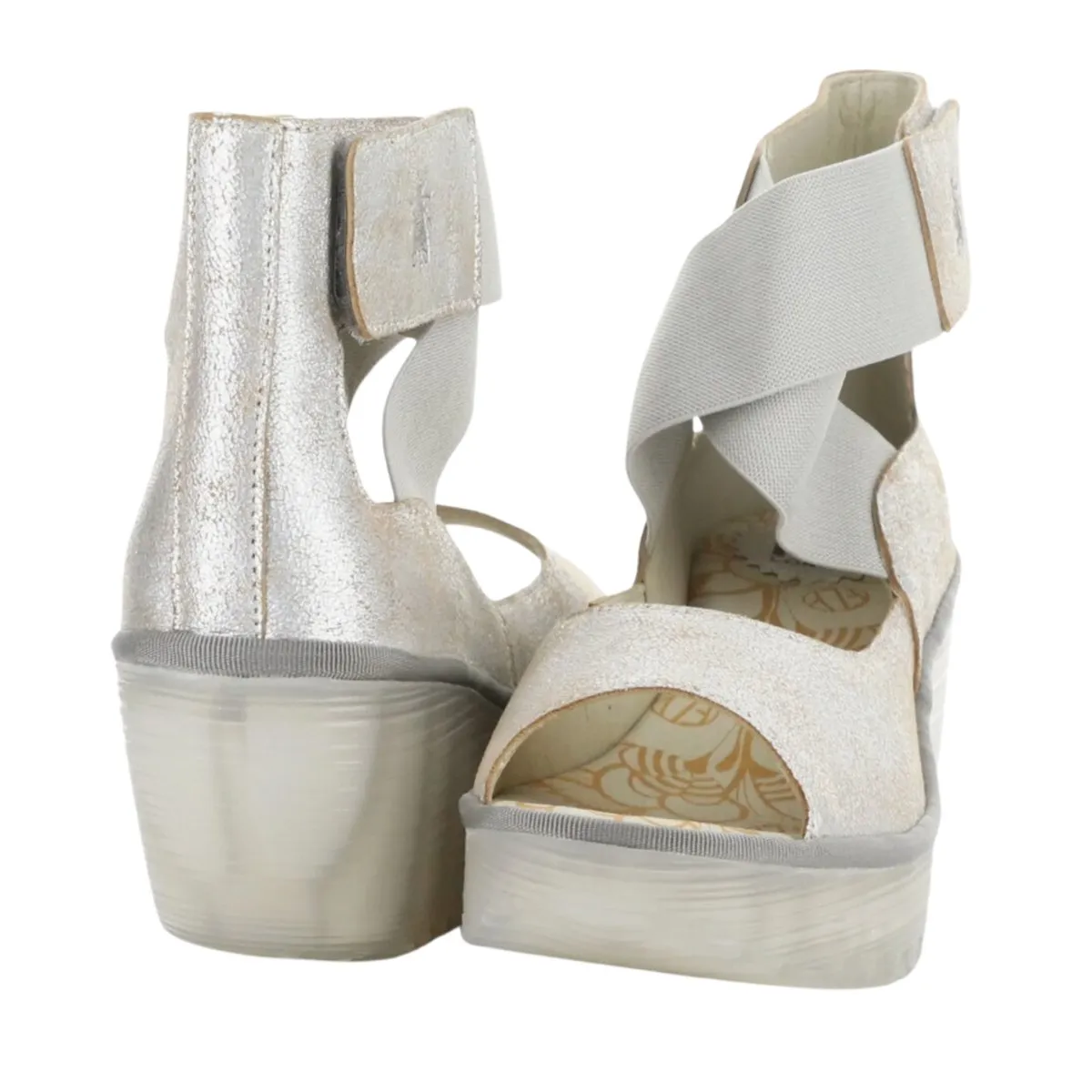 Fly London Femmes Yefi Perle Cool Cuir Métallisé