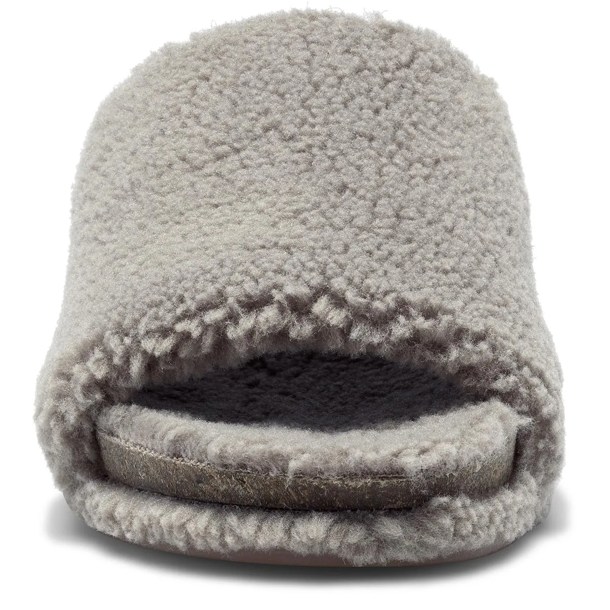 Gadini Pantoufles Femme en Fausse Fourrure à Bout Ouvert avec Doublure Polaire Chaussons ecco