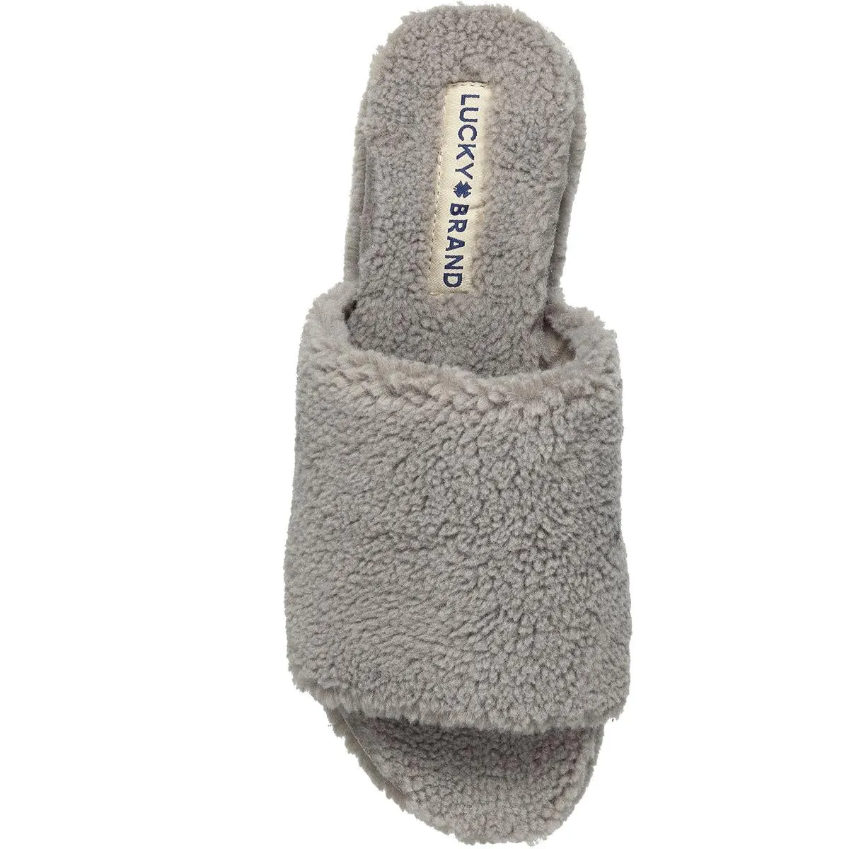 Gadini Pantoufles Femme en Fausse Fourrure à Bout Ouvert avec Doublure Polaire Chaussons ecco