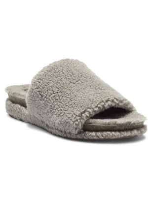 Gadini Womens Faux Fur Open Toe Fleece Slippers ecco Shoes