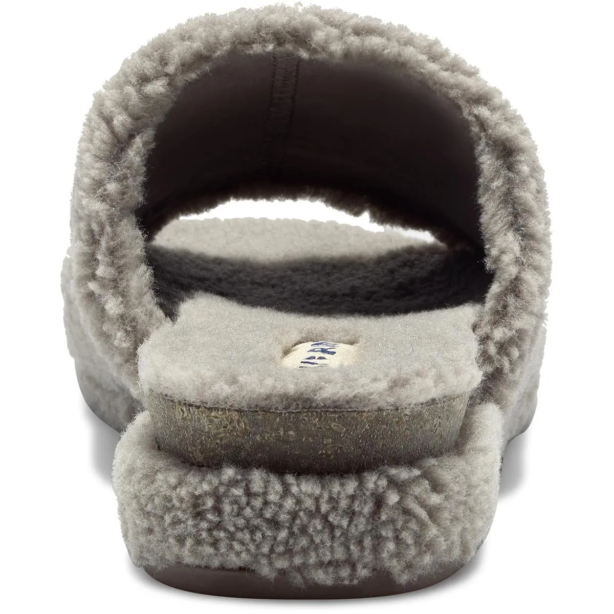 Gadini Pantoufles Femme en Fausse Fourrure à Bout Ouvert avec Doublure Polaire Chaussons ecco