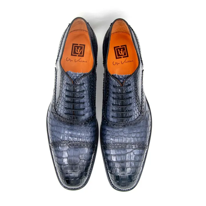 Chaussures à Lacets Gaelic Alligator - Gris